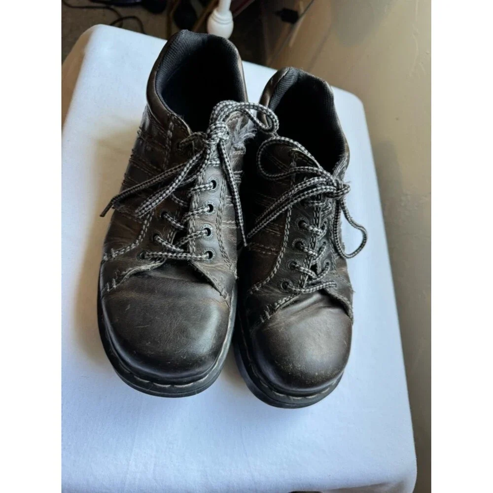 Dr. Martens Y2K Vintage Lace Up Platform Chunky Leather Keith Oxford Shoe 10
